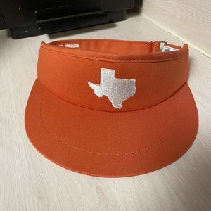 NEW State Traditions Orange Visor w/ White Embroidered State of Texas UT Austin